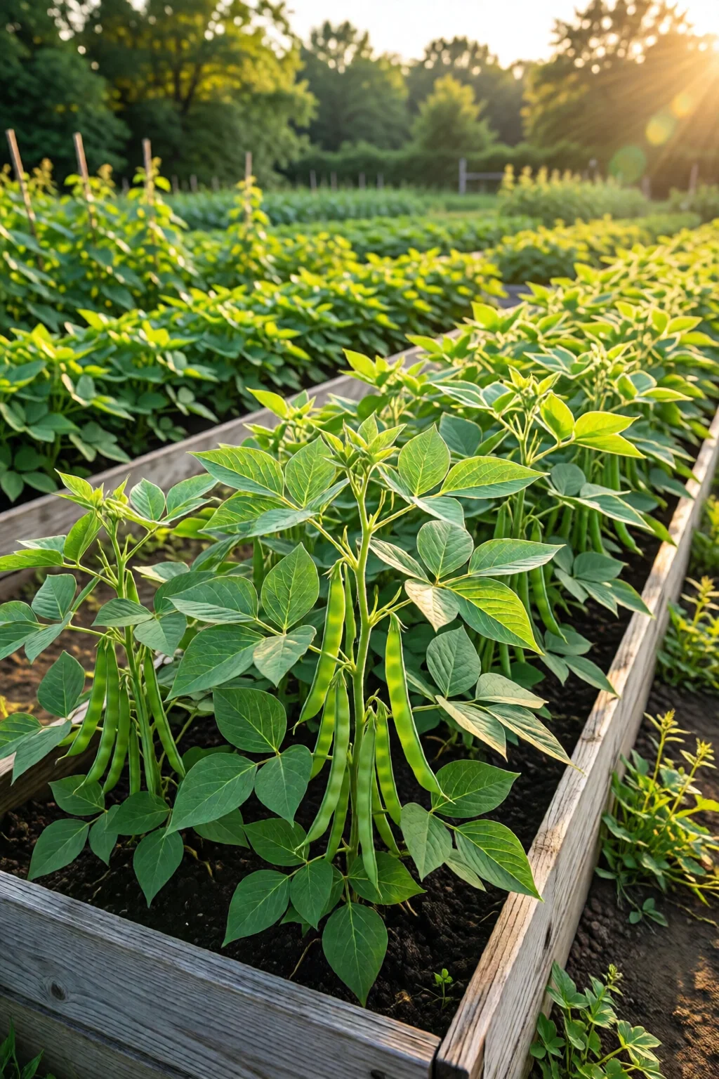 growing beans in raised beds guide