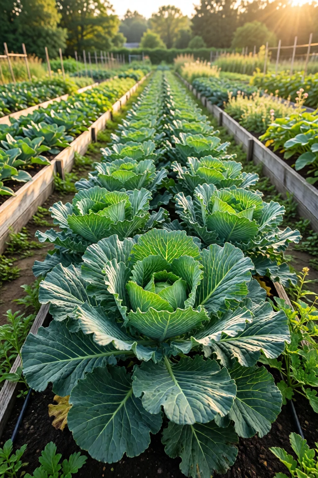 growing kale in raised beds