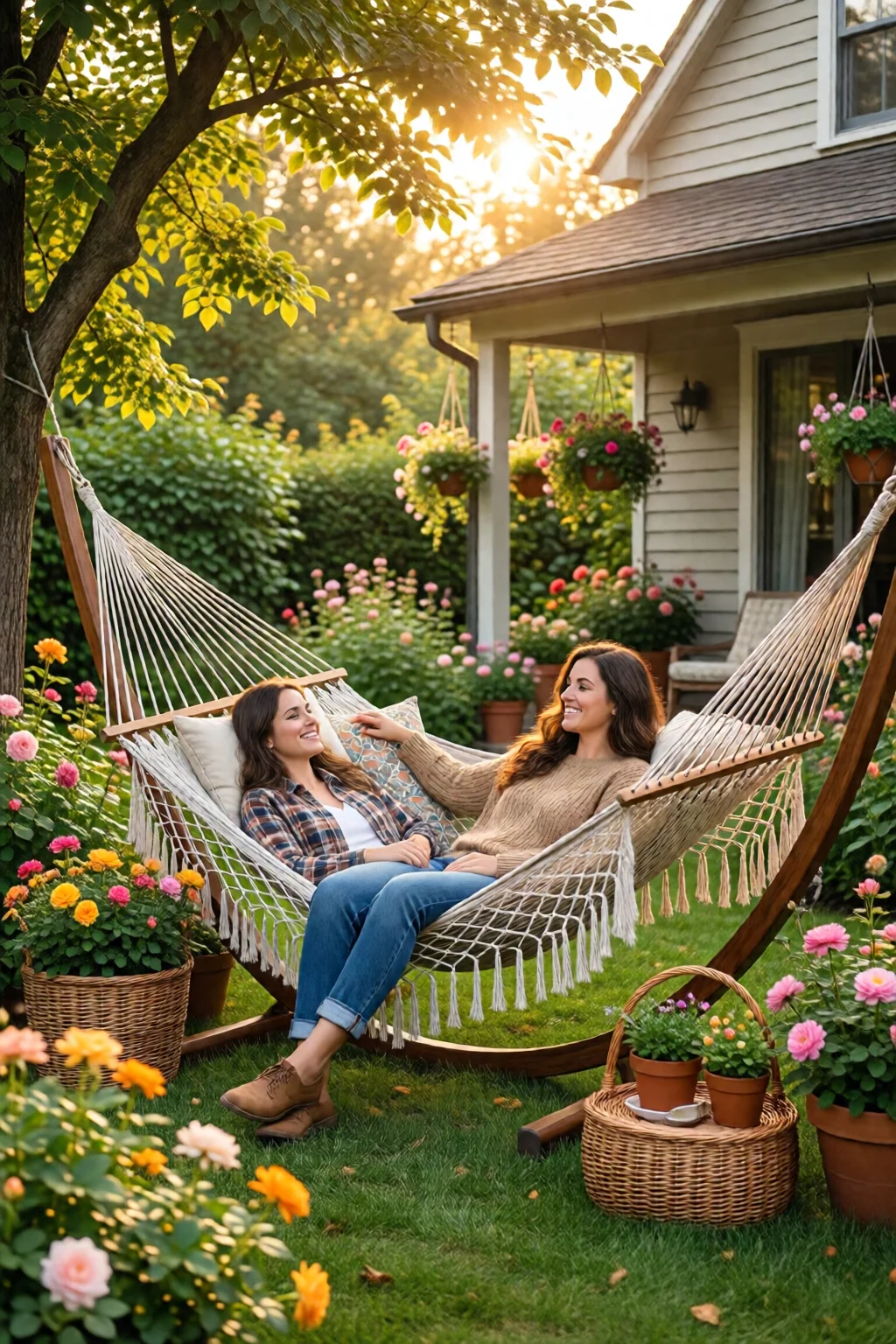 hammock garden setup ideas