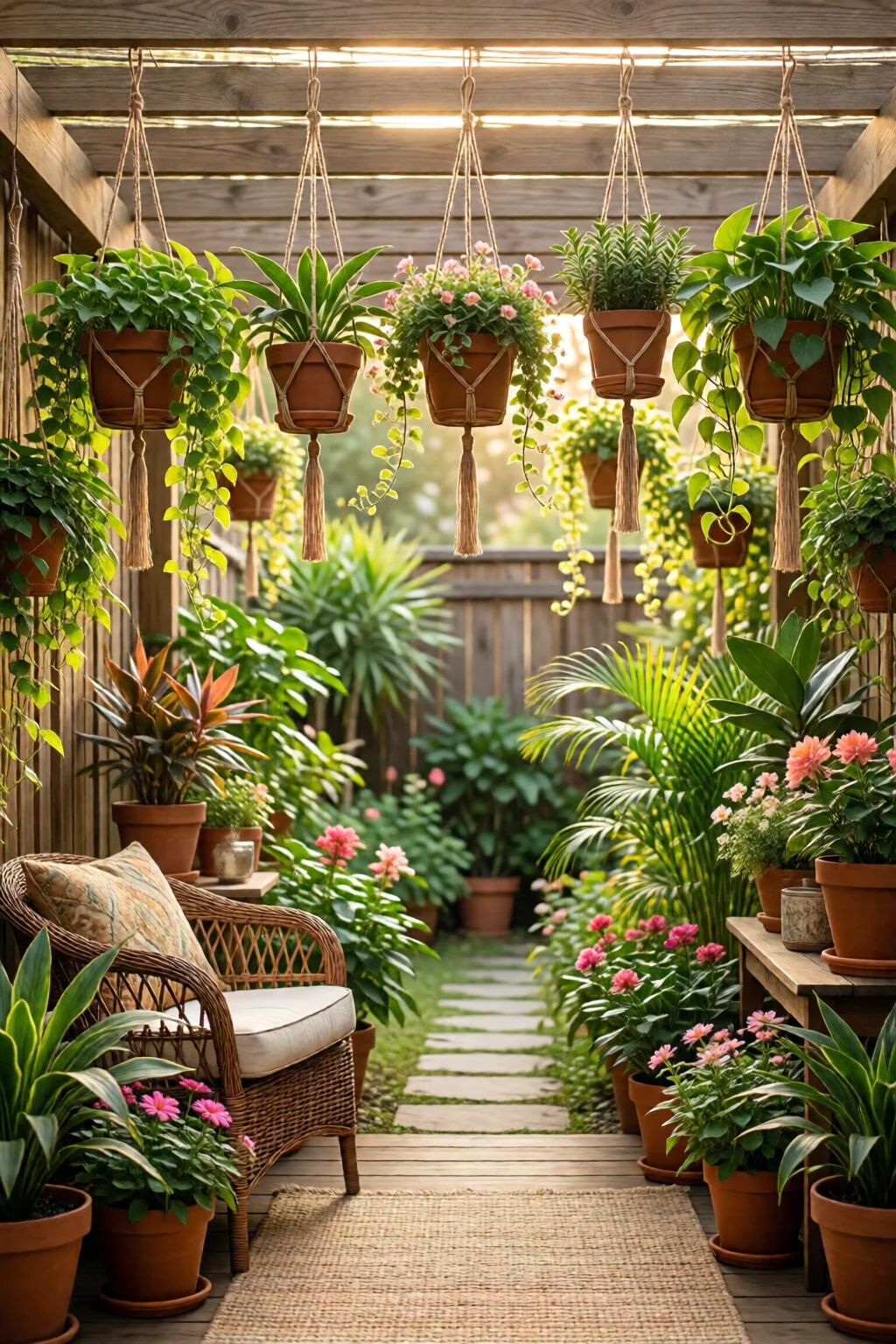 hanging indoor plants for small spaces