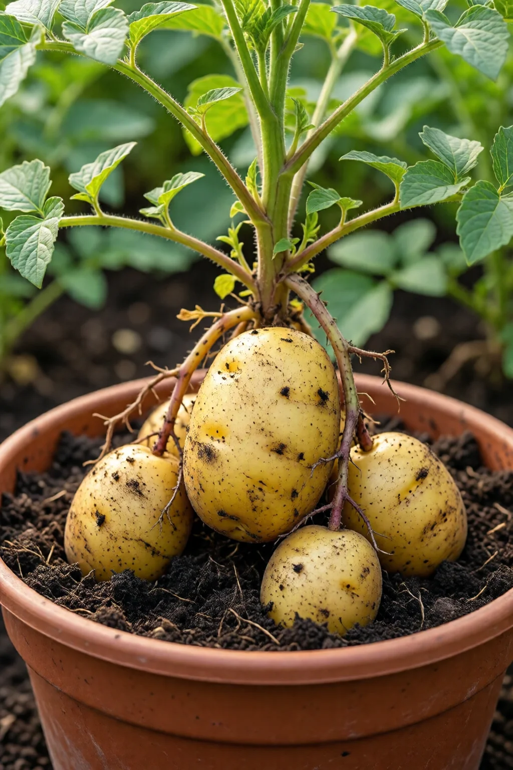 how to grow potatoes in containers