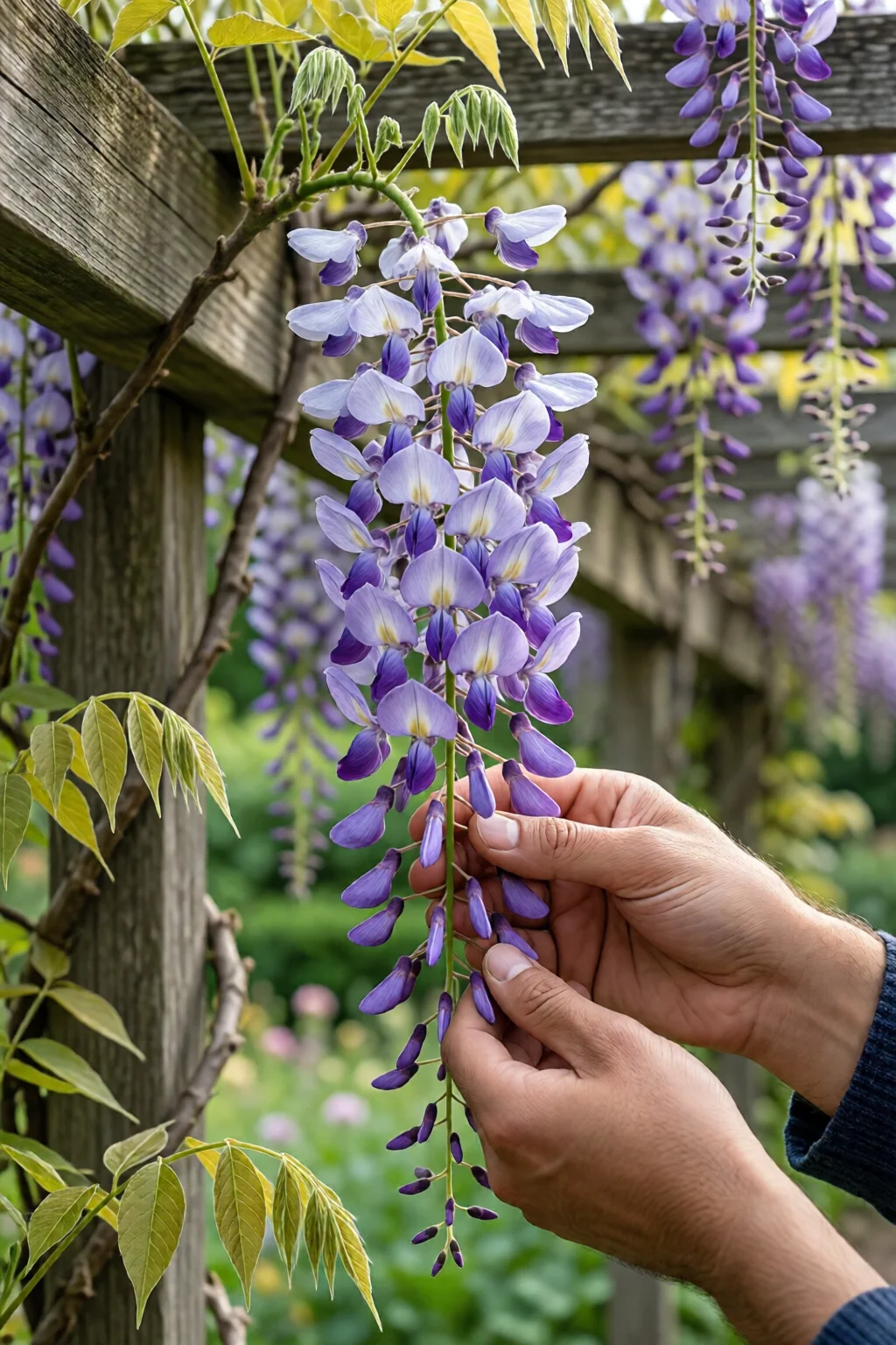 how to grow wisteria on pergola