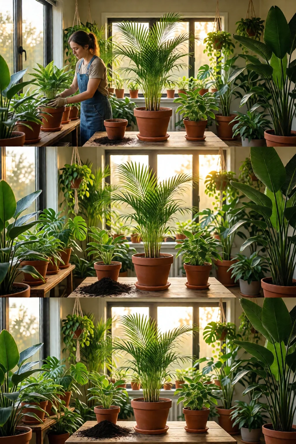 how to repot indoor plants step by step
