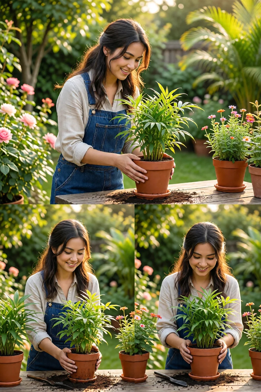 how to repot indoor plants step by step