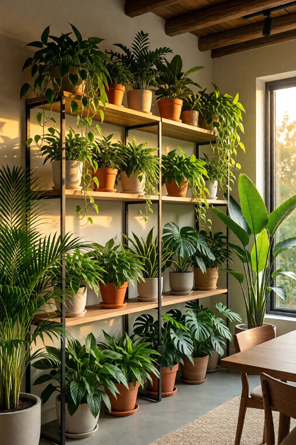 indoor plant shelf ideas and styling