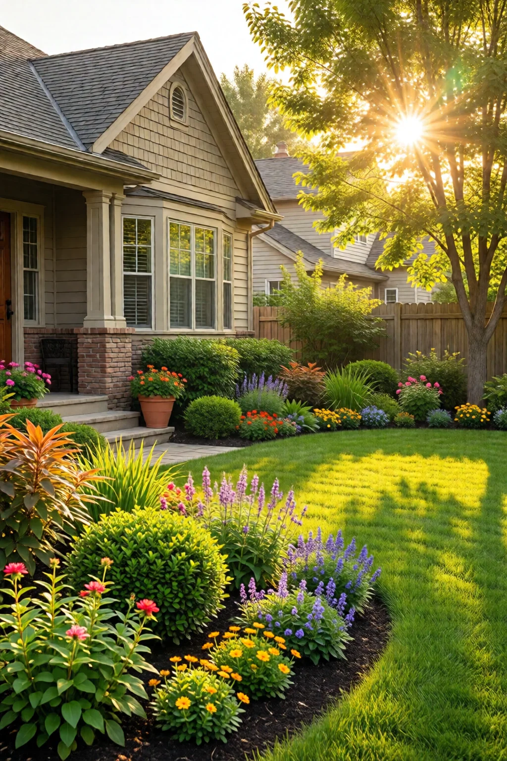 low maintenance front yard landscaping