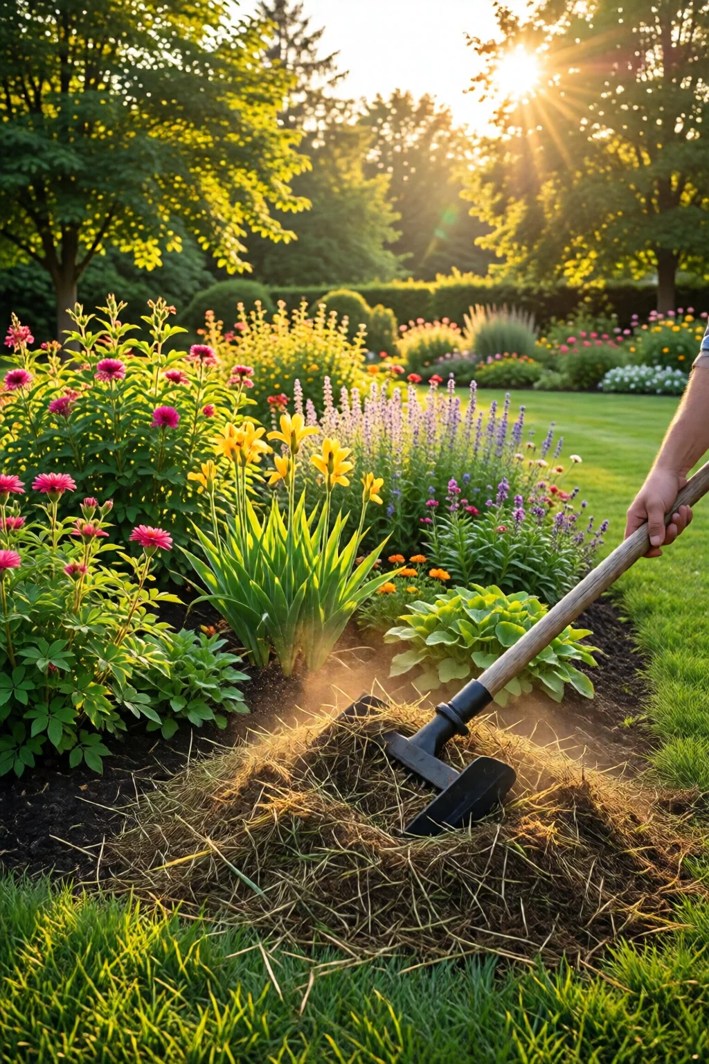 mulching tips for flower beds
