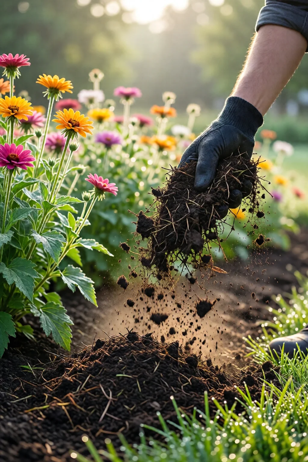 mulching tips for flower beds