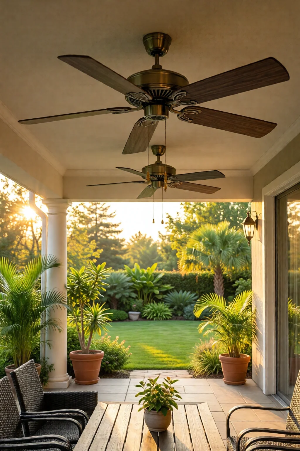 outdoor ceiling fan ideas for patio