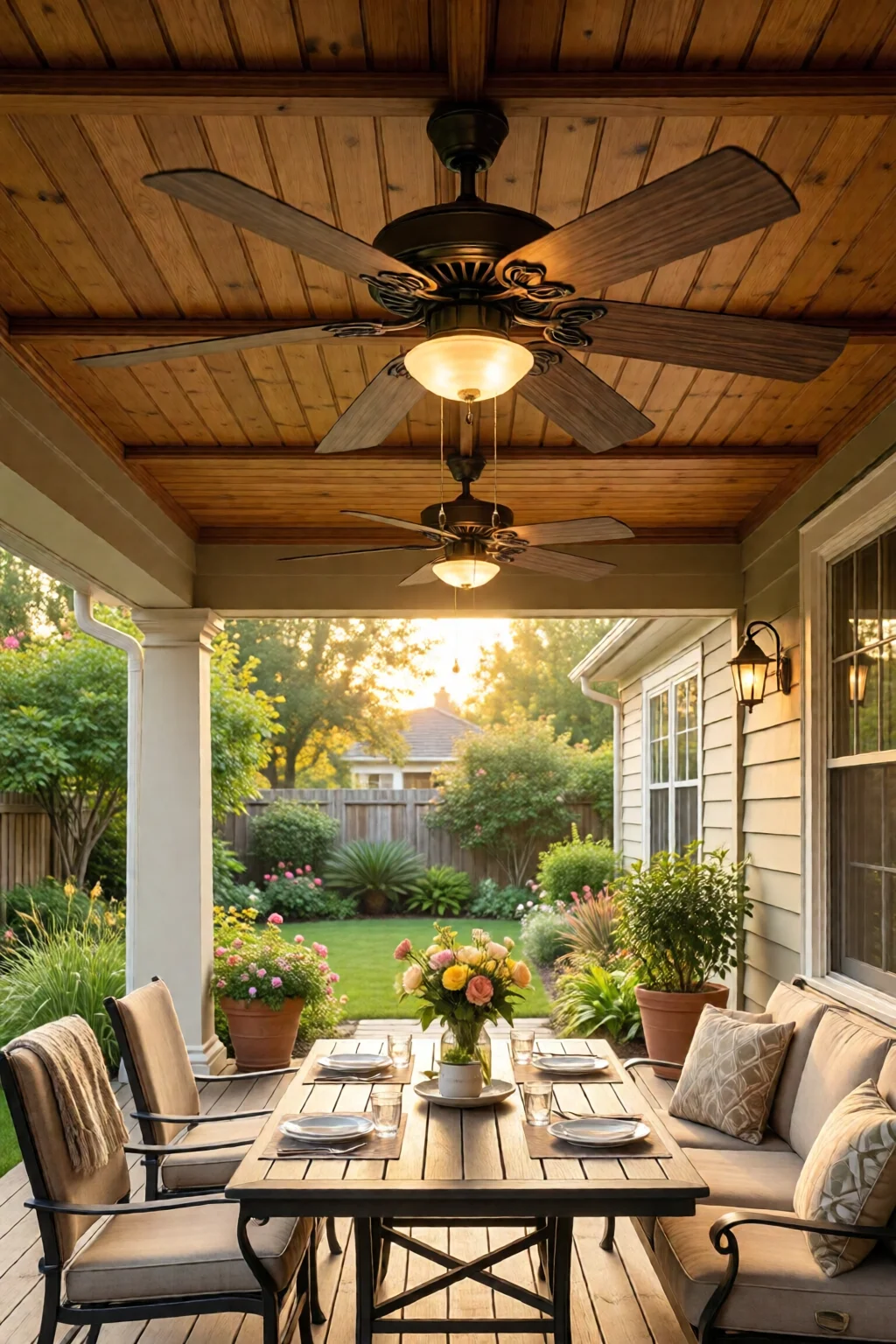 outdoor ceiling fan ideas for patio