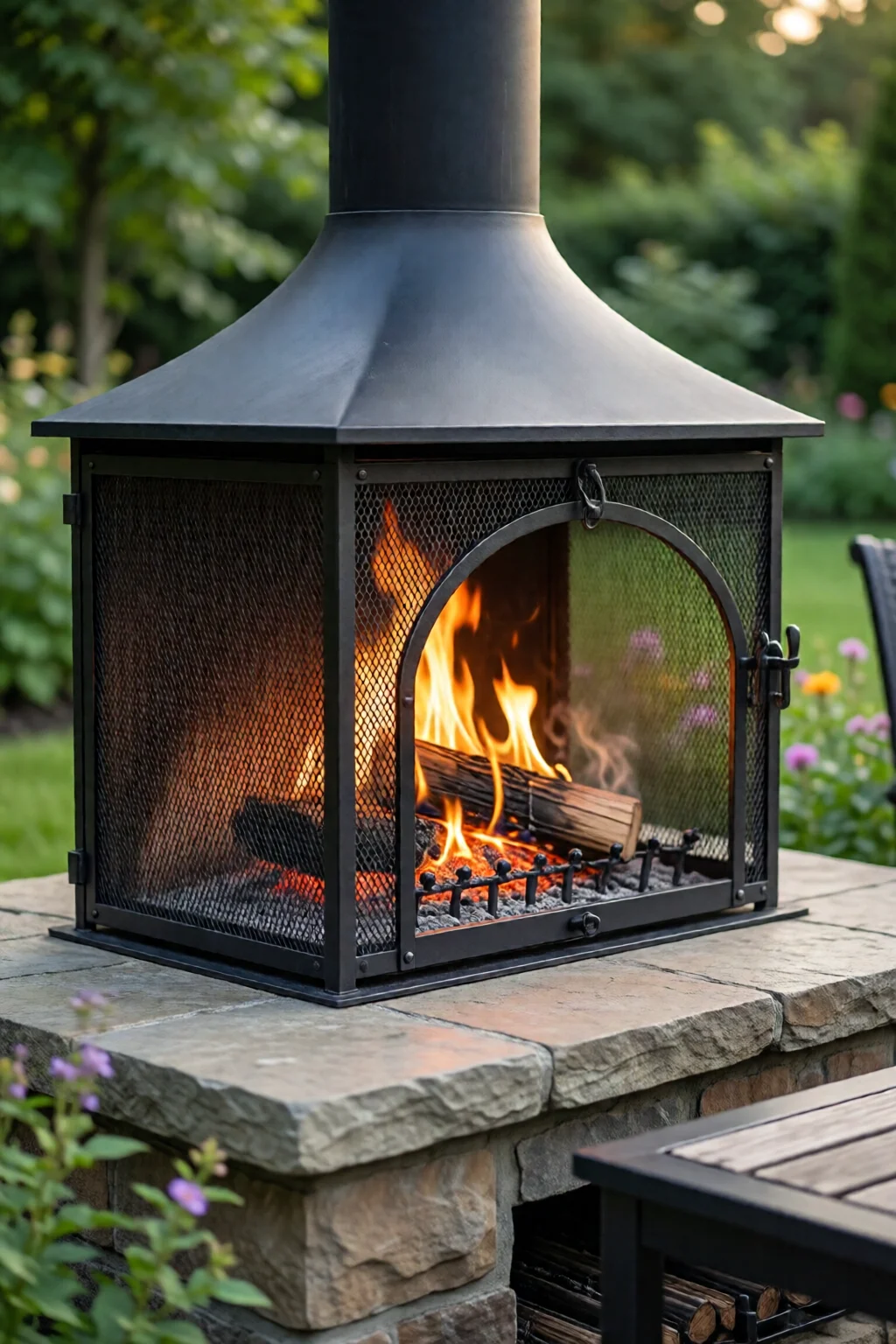 outdoor fireplace ideas for patio