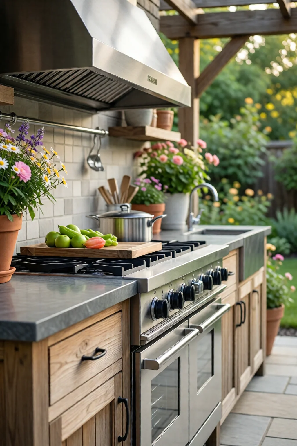 outdoor kitchen design ideas backyard