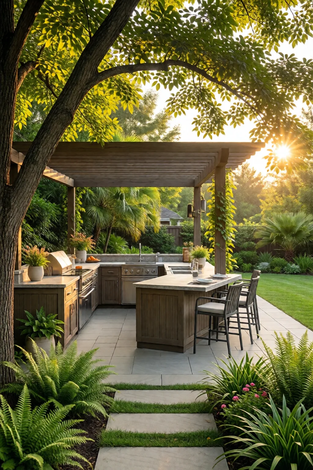 outdoor kitchen design ideas backyard