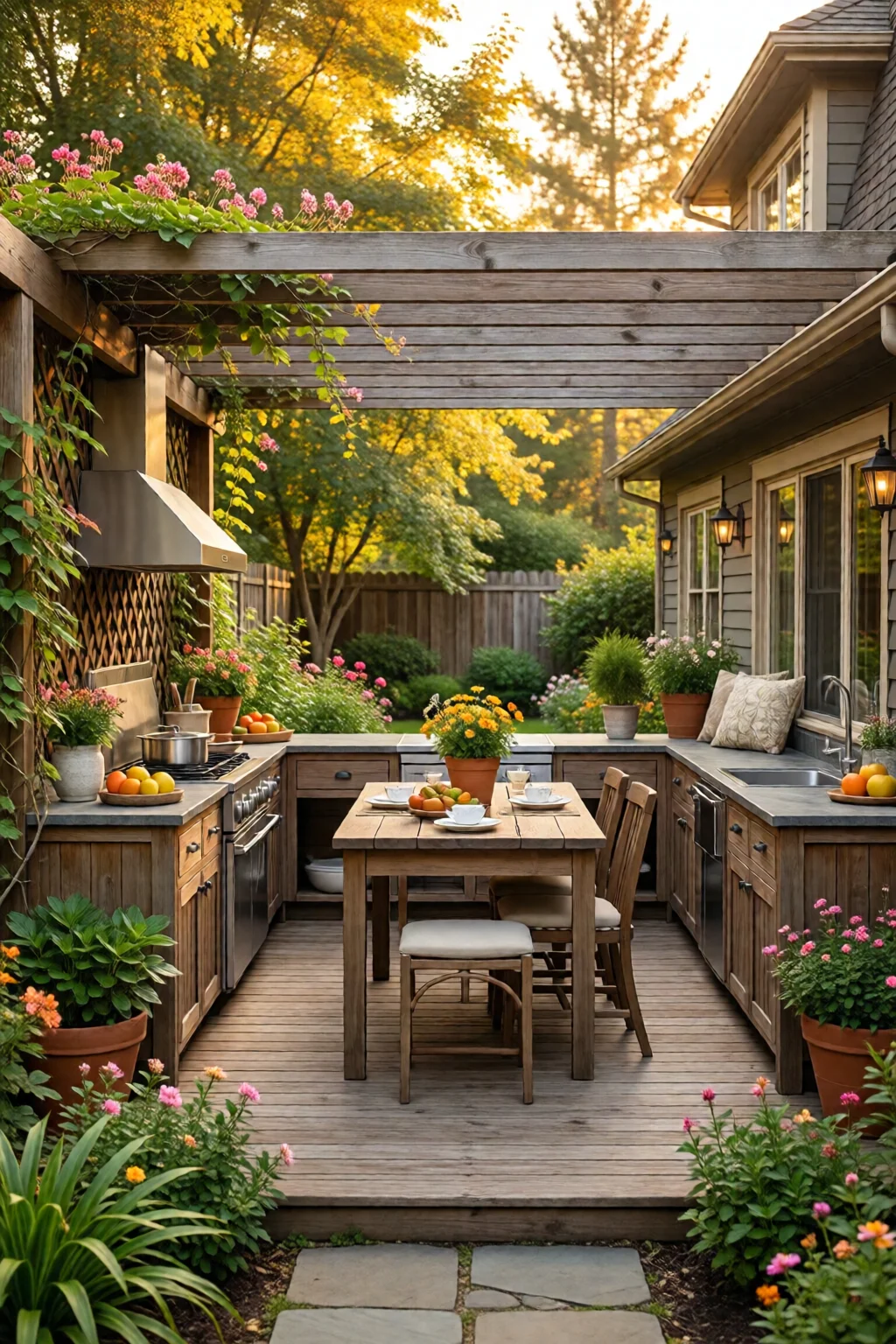 outdoor kitchen design ideas backyard
