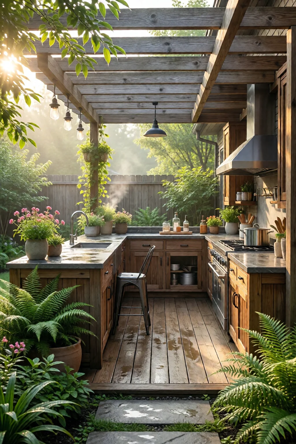 outdoor kitchen design ideas backyard
