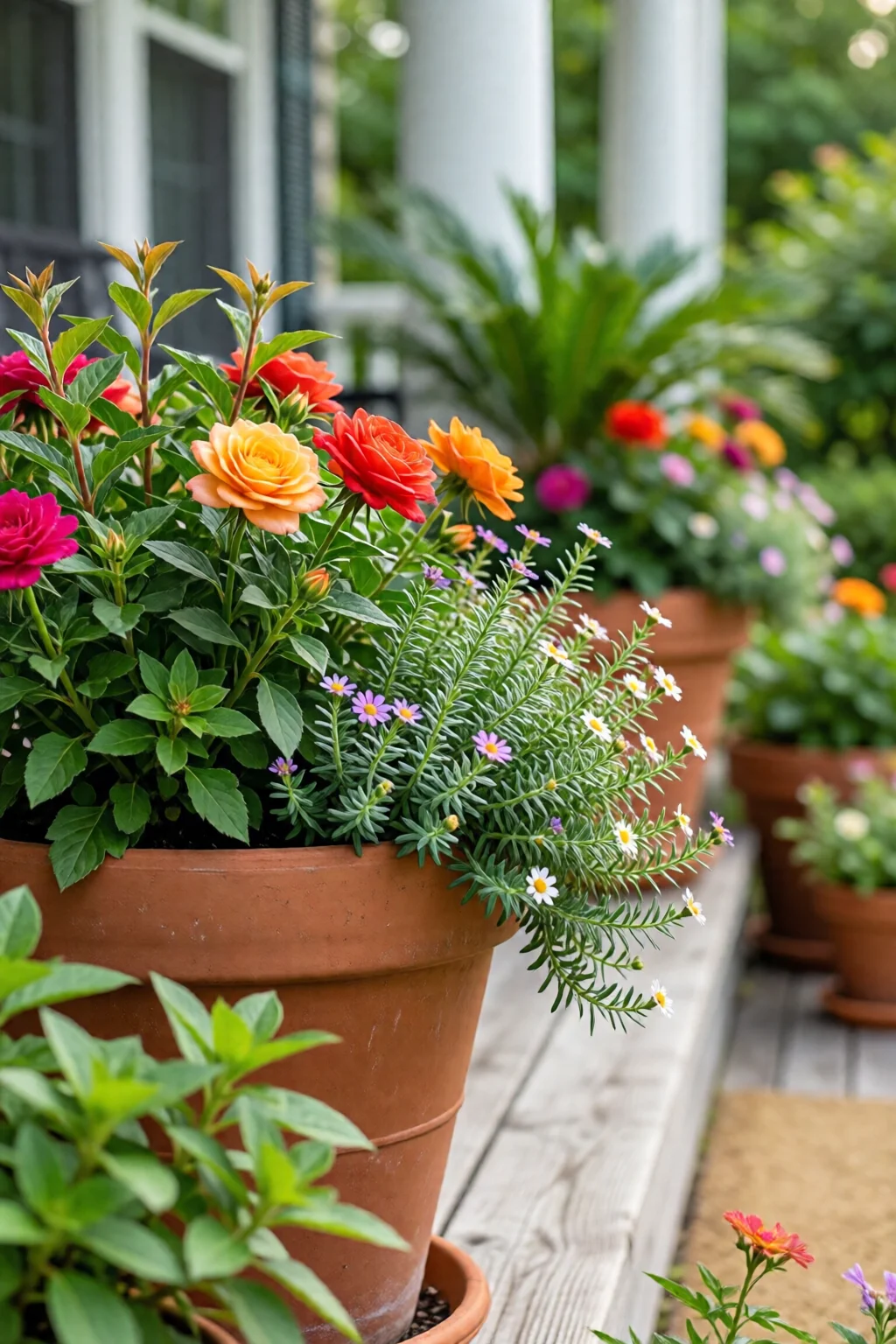 outdoor planter ideas for front porch