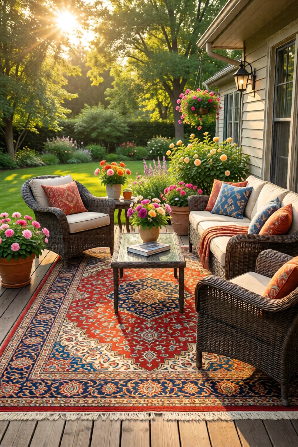 outdoor rug ideas for patio and deck - professional guide and tips