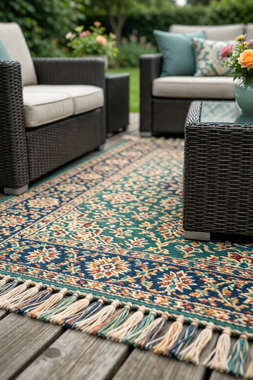 outdoor rug ideas for patio and deck