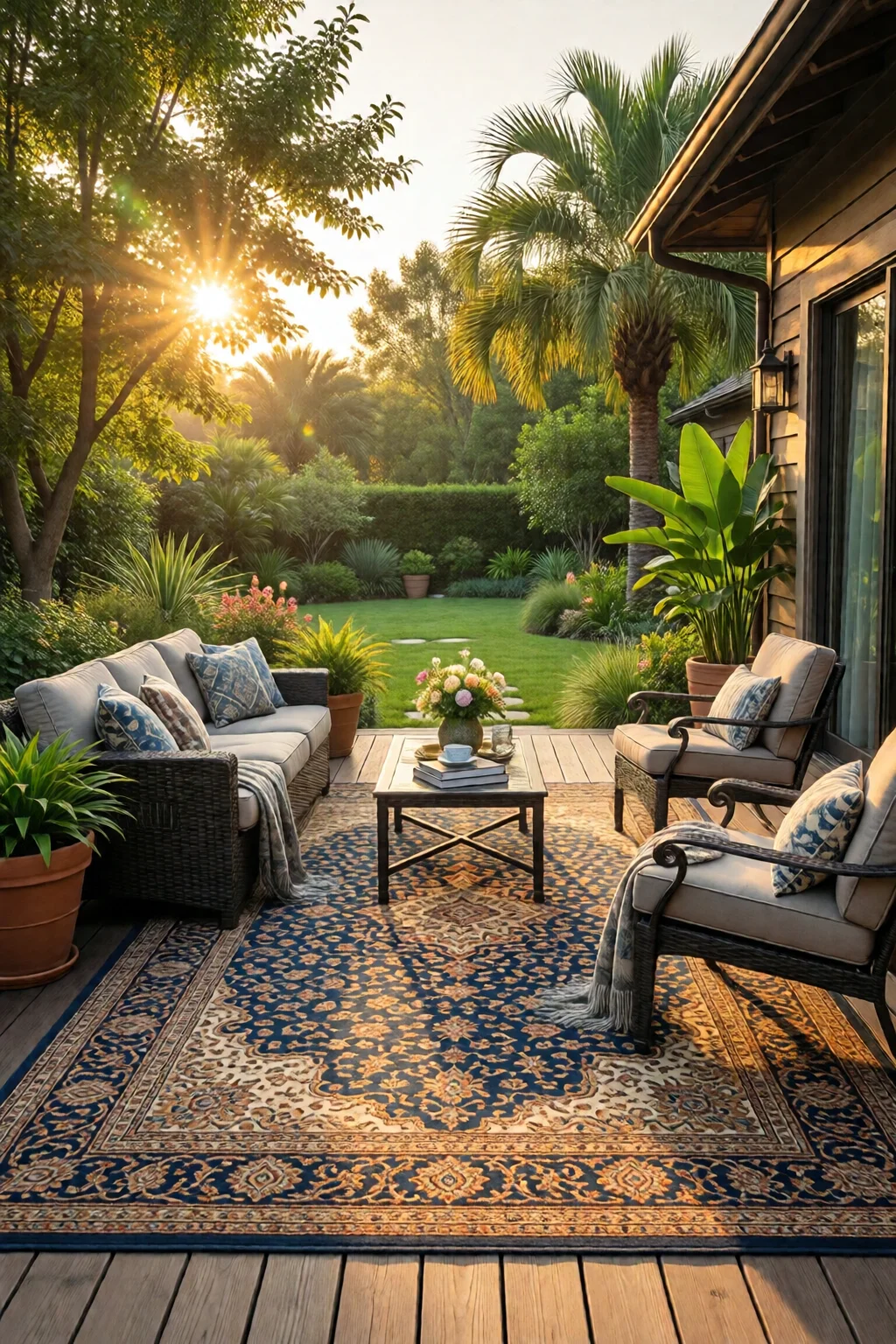 outdoor rug ideas for patio and deck