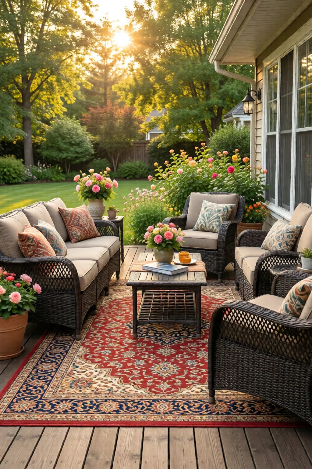 outdoor rug ideas for patio and deck