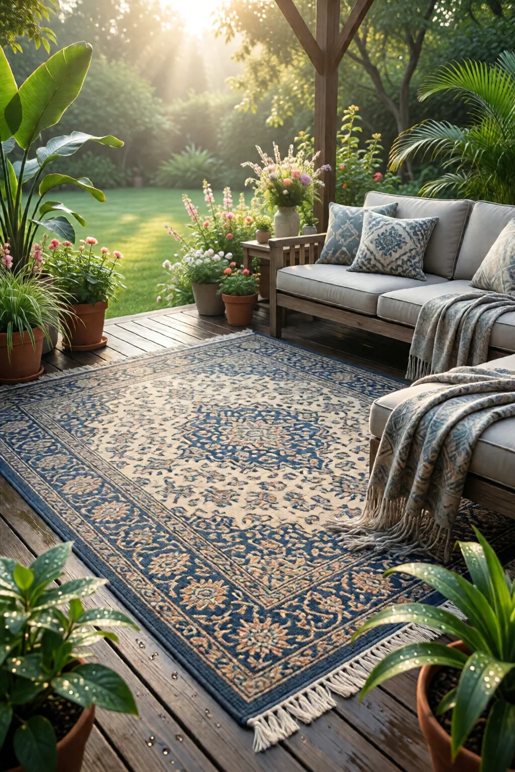 outdoor rug ideas for patio and deck