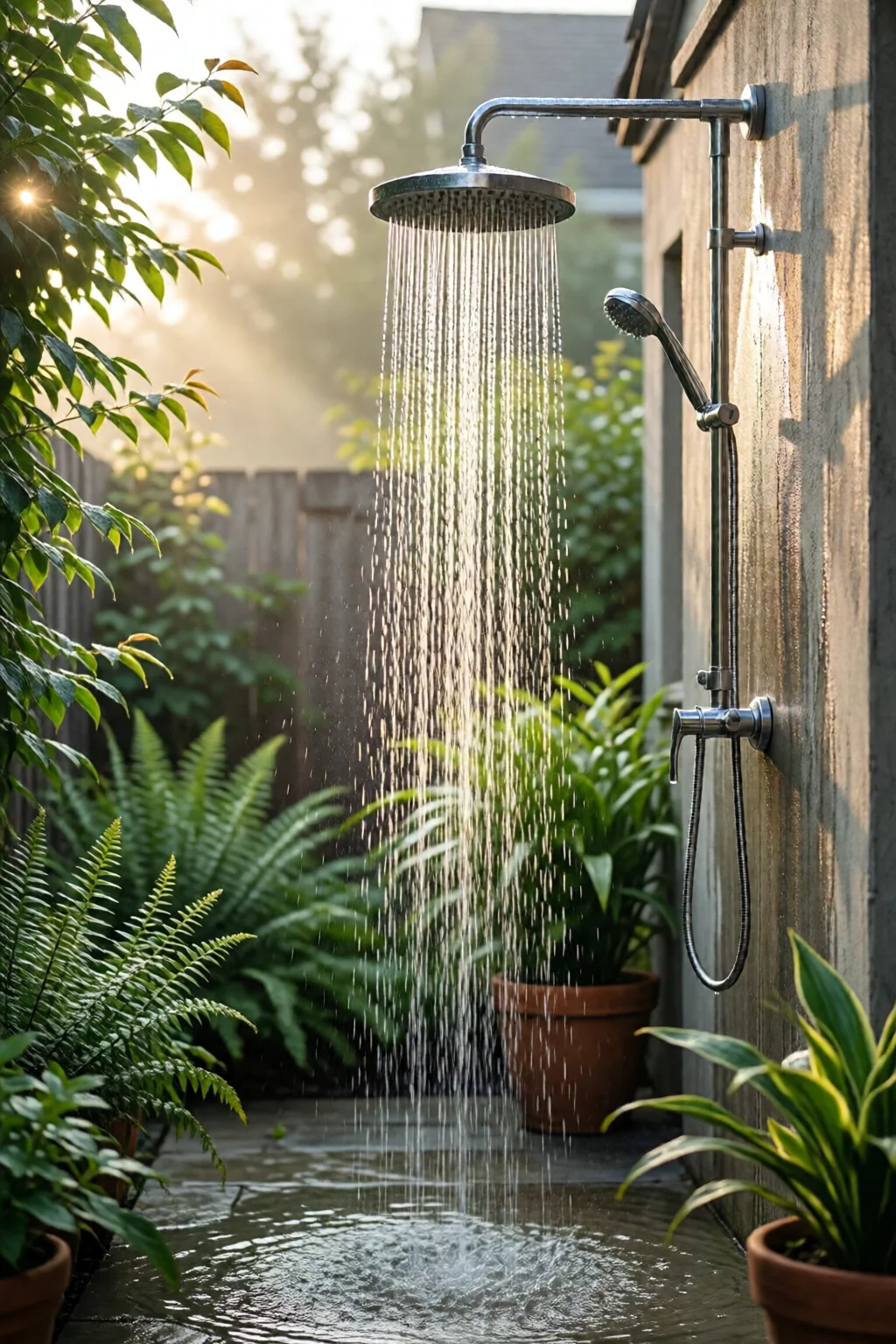 outdoor shower ideas for backyard