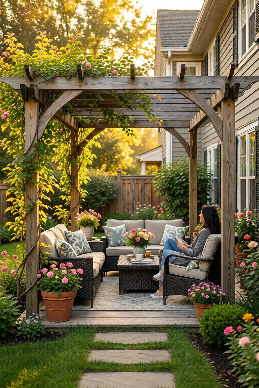 pergola ideas for small backyard