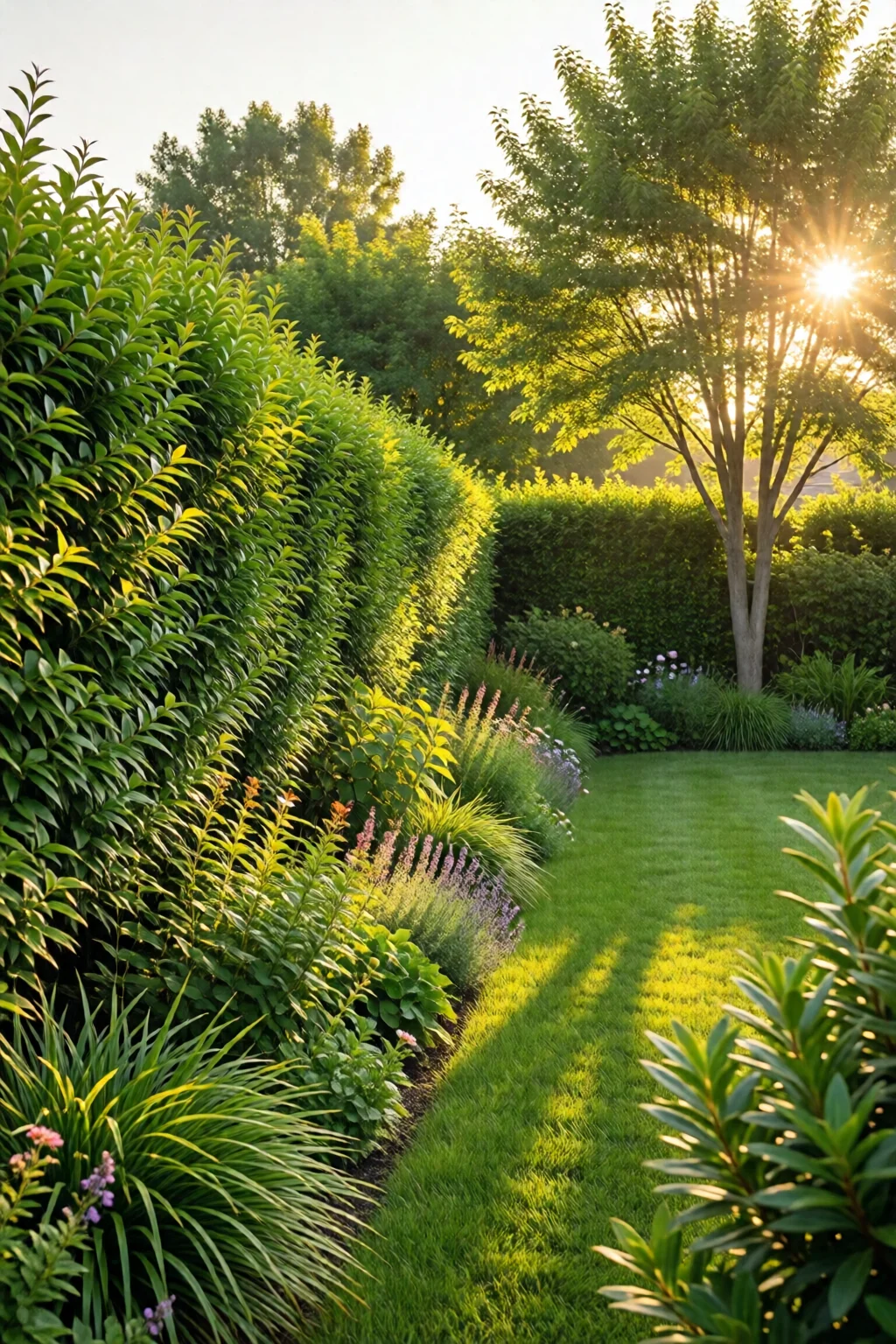 privacy hedge ideas for backyard
