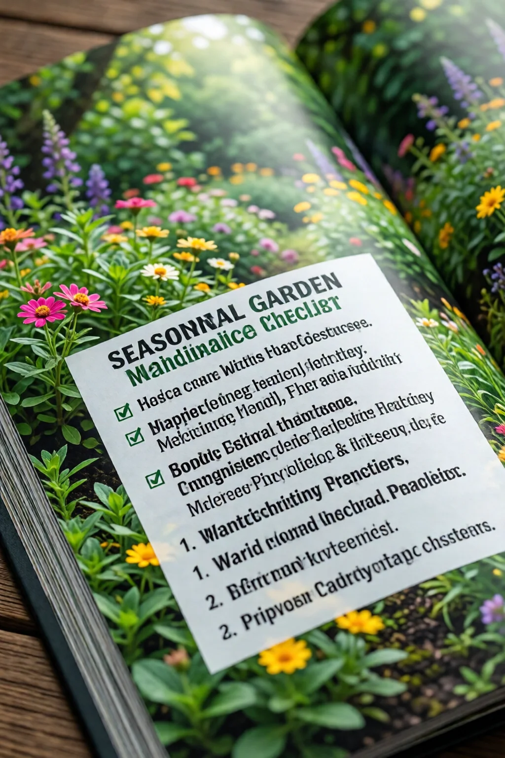 seasonal garden maintenance checklist