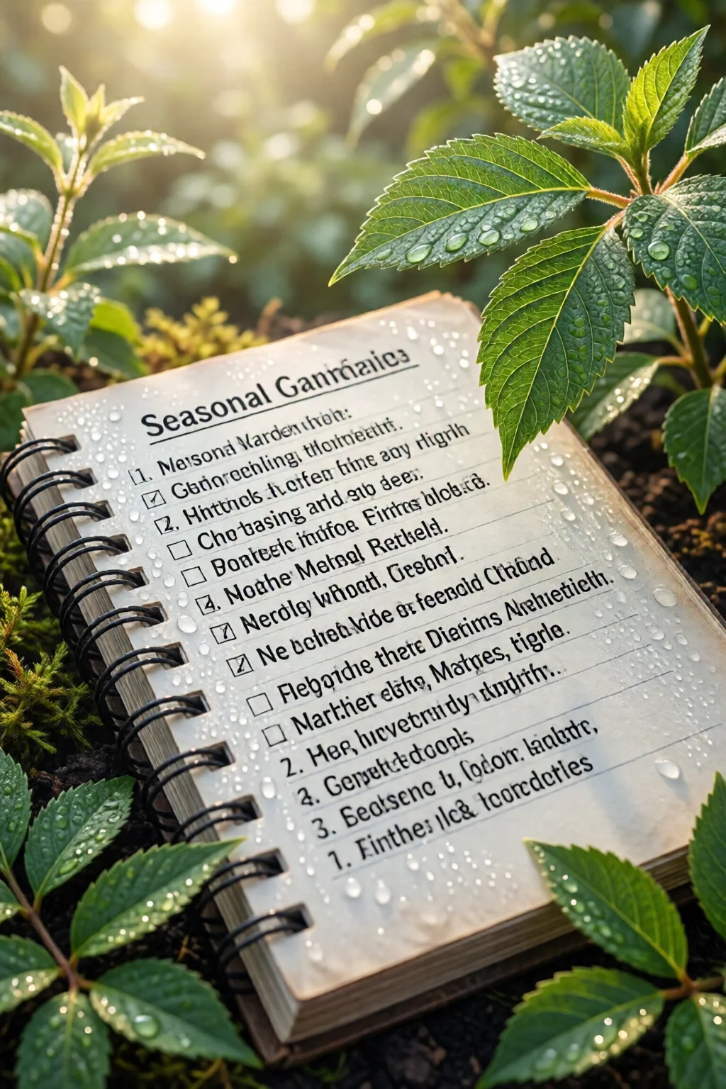 seasonal garden maintenance checklist