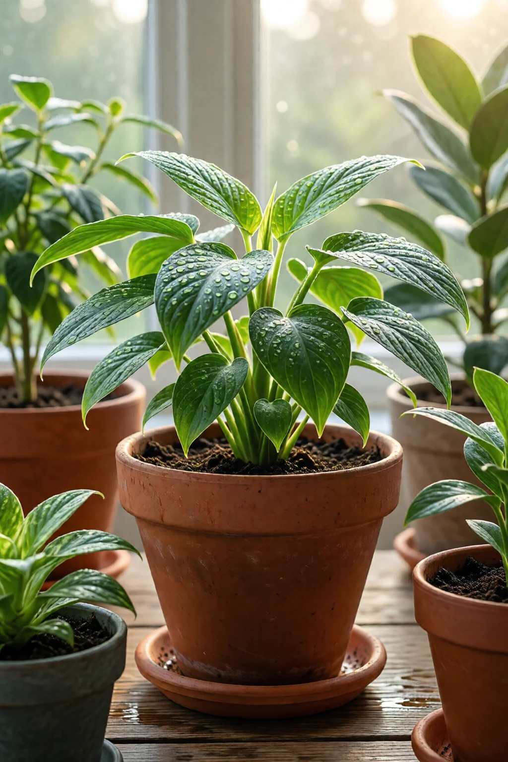 self watering planters for indoor plants
