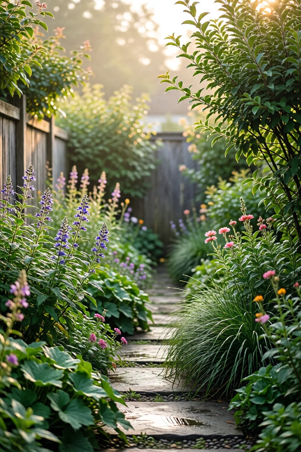 side yard garden ideas narrow spaces