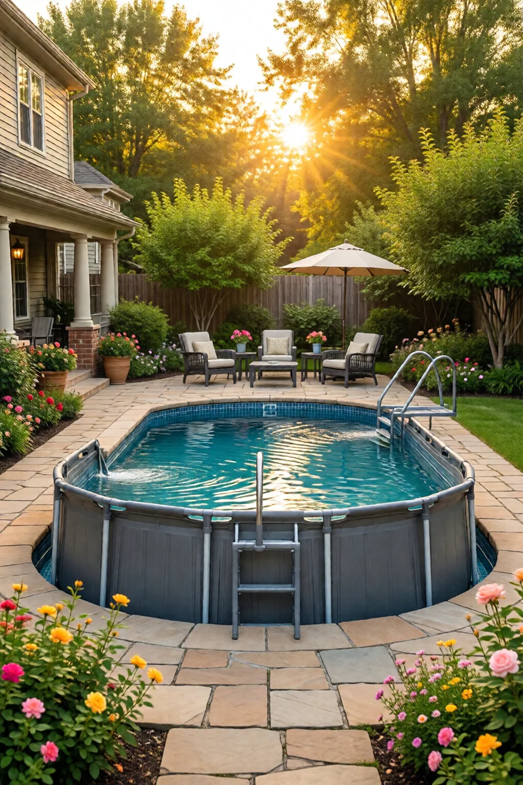 stock tank pool ideas for backyard